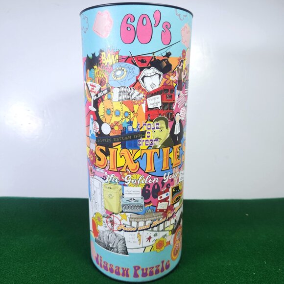 60s The Golden Years Jigsaw Puzzle 500 Piece Boxer Gifts Tube Great Brit… - Picture 2 of 5